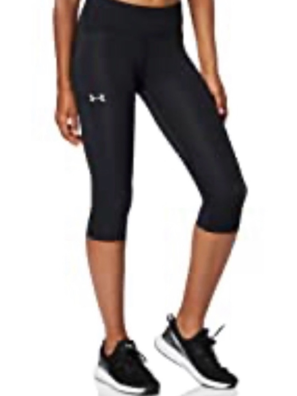 UNDER ARMOR - Black Women's 3/4 Training Leggings - M